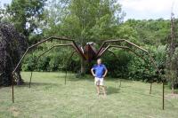 installation araignée Géante , Herbourg Daniel. sculpteur